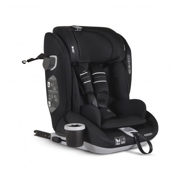 FORCE autós ülés I-SIZE, 76-150cm, ISOFIX, pohártartóval, SPS, FEKETE