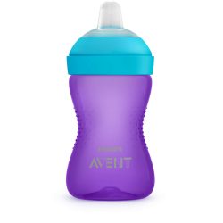   Philips AVENT itatópohár puha csõrös harapásálló 300ml 9hó lányos